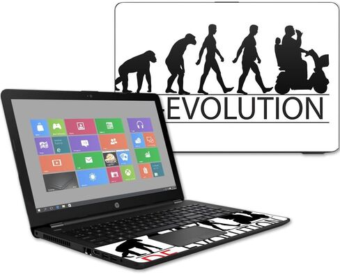MightySkins Skin Compatible with HP 15t Laptop 15.6" (2017) - All My Friends are Dead | Protective, Durable, and Unique Vinyl Decal wrap Cover | Easy to Apply, Remove | Made in The USA in Kuwait