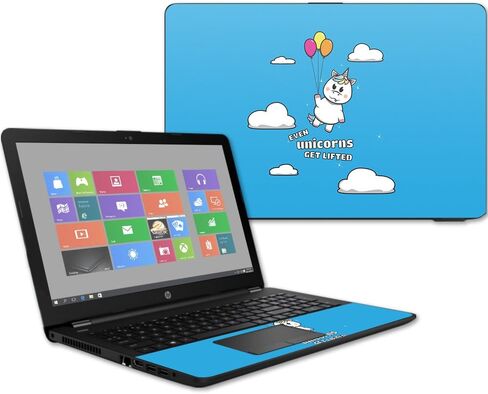 MightySkins Skin Compatible with HP 15t Laptop 15.6" (2017) - All My Friends are Dead | Protective, Durable, and Unique Vinyl Decal wrap Cover | Easy to Apply, Remove | Made in The USA in Kuwait