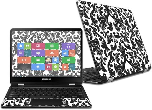 MightySkins Skin Compatible with Samsung Chromebook Pro 12.3" - Antique Purple | Protective, Durable, and Unique Vinyl Decal wrap Cover | Easy to Apply, Remove, and Change Styles | Made in The USA in Saudi Arabia