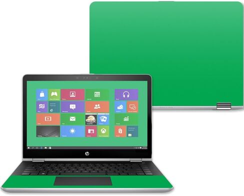 MightySkins Skin Compatible with HP Pavilion x360 15" (2017) - Solid Baby Blue | Protective, Durable, and Unique Vinyl Decal wrap Cover | Easy to Apply, Remove, and Change Styles | Made in The USA in Saudi Arabia
