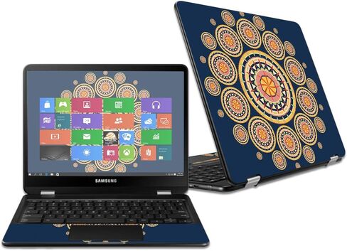 MightySkins Skin Compatible with Samsung Chromebook Pro 12.3" - Antique Purple | Protective, Durable, and Unique Vinyl Decal wrap Cover | Easy to Apply, Remove, and Change Styles | Made in The USA in Saudi Arabia