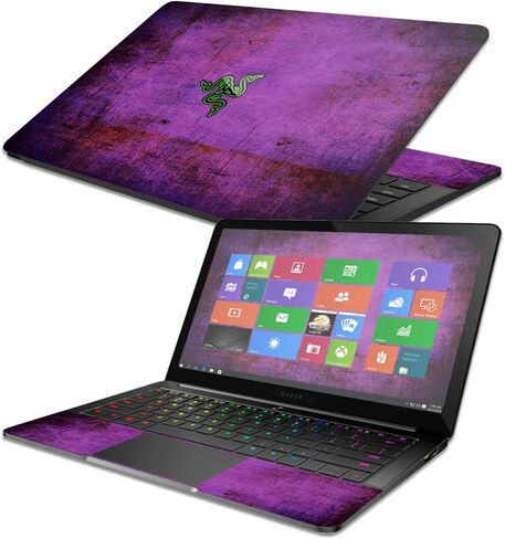 MightySkins Skin Compatible with Razer Blade Stealth 13.3" 2017 - Black Diamond Plate | Protective, Durable, and Unique Vinyl wrap Cover | Easy to Apply, Remove, and Change Styles | Made in The USA in Saudi Arabia