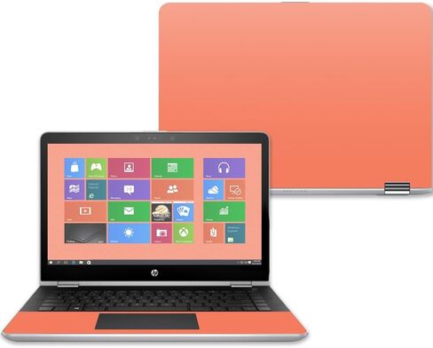 MightySkins Skin Compatible with HP Pavilion x360 15" (2017) - Solid Baby Blue | Protective, Durable, and Unique Vinyl Decal wrap Cover | Easy to Apply, Remove, and Change Styles | Made in The USA in Saudi Arabia