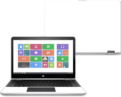 MightySkins Skin Compatible with HP Pavilion x360 15" (2017) - Solid Baby Blue | Protective, Durable, and Unique Vinyl Decal wrap Cover | Easy to Apply, Remove, and Change Styles | Made in The USA in Saudi Arabia