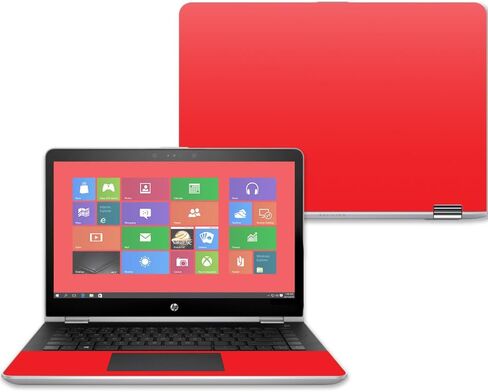 MightySkins Skin Compatible with HP Pavilion x360 15" (2017) - Solid Baby Blue | Protective, Durable, and Unique Vinyl Decal wrap Cover | Easy to Apply, Remove, and Change Styles | Made in The USA in Saudi Arabia
