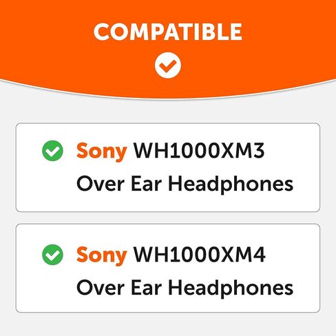 WC BandZ XM3 / XM4 - غطاء رأس من السيليكون لسماعات Sony WH1000XM3 وWH1000XM4 من Wicked Cushions | تعزيز الراحة والأناقة والحماية من العرق | حصريا لسوني XM3 / XM4 | أسود in Saudi Arabia