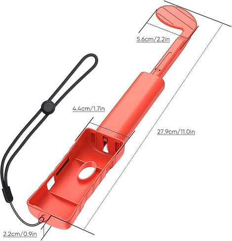 2 PCS Games Controllers Accessories Compatible with Game Mario- Golf, Handle Grip with Hand Strap, Controller for Switch Sports Games, Blue/Red Combo in Saudi Arabia