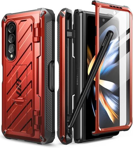 SUPCASE for Galaxy Z Fold 5 Case with S Pen Holder (Unicorn Beetle Pro), [Built-in Screen Protector & Stand] [Military-Grade Protection] Heavy Duty Protective Phone Case for Samsung Fold 5, Guldan in Saudi Arabia