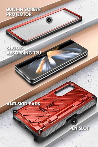 SUPCASE for Galaxy Z Fold 5 Case with S Pen Holder (Unicorn Beetle Pro), [Built-in Screen Protector & Stand] [Military-Grade Protection] Heavy Duty Protective Phone Case for Samsung Fold 5, Guldan in Saudi Arabia