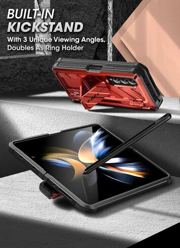 SUPCASE for Galaxy Z Fold 5 Case with S Pen Holder (Unicorn Beetle Pro), [Built-in Screen Protector & Stand] [Military-Grade Protection] Heavy Duty Protective Phone Case for Samsung Fold 5, Guldan in Saudi Arabia
