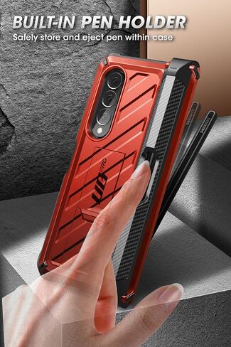 SUPCASE for Galaxy Z Fold 5 Case with S Pen Holder (Unicorn Beetle Pro), [Built-in Screen Protector & Stand] [Military-Grade Protection] Heavy Duty Protective Phone Case for Samsung Fold 5, Guldan in Saudi Arabia