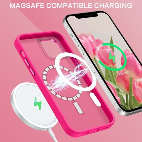 BENTOBEN for Magnetic iPhone 12 Mini Case, Phone Case iPhone 12 Mini [Compatible with Magsafe] Slim Fit Matte Design Shockproof Bumper Protective Drop Protection Girl Women Boy Men 12Mini Cover, Black in Saudi Arabia