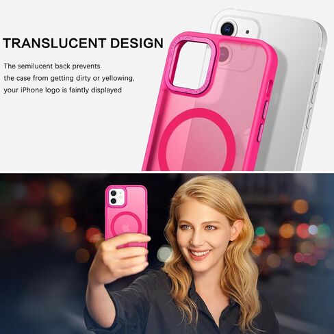 BENTOBEN for Magnetic iPhone 12 Mini Case, Phone Case iPhone 12 Mini [Compatible with Magsafe] Slim Fit Matte Design Shockproof Bumper Protective Drop Protection Girl Women Boy Men 12Mini Cover, Black in Saudi Arabia