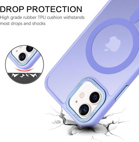 BENTOBEN لحافظة iPhone 12 Mini المغناطيسية، حافظة هاتف iPhone 12 Mini [متوافقة مع Magsafe] تصميم نحيف شفاف غير لامع مقاوم للصدمات واقٍ لطيف للفتيات والنساء والأولاد والرجال 12 غطاء صغير، وردي فاقع in Kuwait