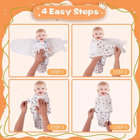 Preemie Swaddle Blanket Wrap 6 Pack Newborn Baby Swaddles Wrap 0-3 Months Baby Swaddle Sleep Sacks Nursery Cotton Receiving Blanket for Newborns Baby Essentials for Girls Boys Clothes(Gray) in Saudi Arabia