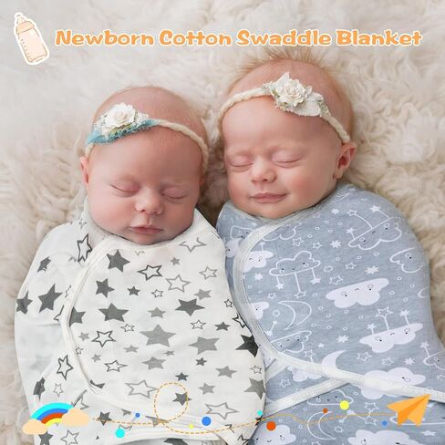 Preemie Swaddle Blanket Wrap 6 Pack Newborn Baby Swaddles Wrap 0-3 Months Baby Swaddle Sleep Sacks Nursery Cotton Receiving Blanket for Newborns Baby Essentials for Girls Boys Clothes(Gray) in Saudi Arabia