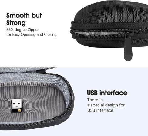 Hard Case for Logitech MX Anywhere 3 Anywhere 2S Anywhere 2 Wireless Mobile Mouse Carrying Case Protective Storage Bag Organizer (Only Case) in Saudi Arabia