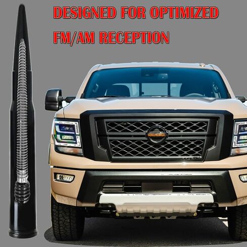 5 Inch Short Antenna Replacement Mast for Nissan Titan (2003-2022), Nissan Frontier (1998-2021), Nissan Titan Antenna, Antenna for Nissan Frontier in Saudi Arabia