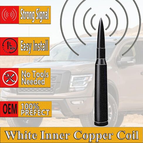 5 Inch Short Antenna Replacement Mast for Nissan Titan (2003-2022), Nissan Frontier (1998-2021), Nissan Titan Antenna, Antenna for Nissan Frontier in Saudi Arabia