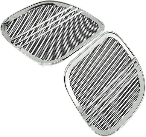 HDBUBALUS Motorcycle Tri-Line Speaker Grills Front Fairing Speaker Cover Fit for Harley Road Glide FLTRX FLTRK FLTRXS FLTRUSE FLTRXSE 2015-2022 Chrome 1 Pair in Saudi Arabia