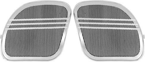 HDBUBALUS Motorcycle Tri-Line Speaker Grills Front Fairing Speaker Cover Fit for Harley Road Glide FLTRX FLTRK FLTRXS FLTRUSE FLTRXSE 2015-2022 Chrome 1 Pair in Saudi Arabia
