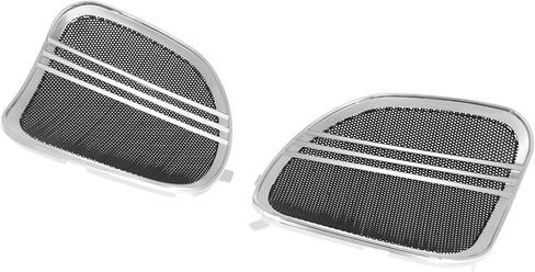 HDBUBALUS Motorcycle Tri-Line Speaker Grills Front Fairing Speaker Cover Fit for Harley Road Glide FLTRX FLTRK FLTRXS FLTRUSE FLTRXSE 2015-2022 Chrome 1 Pair in Saudi Arabia