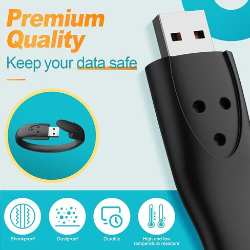 محرك فلاش 32 جيجابايت USB 2.0 معصمه محرك الإبهام 32 جيجابايت محرك أقراص USB أسود ذاكرة عصا أنيقة الانتقال محرك السيليكون بندريف لتخزين البيانات in Kuwait