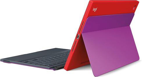 Logitech BLOK Protective Keyboard Case for iPad Air 2, Red/Violet in Saudi Arabia