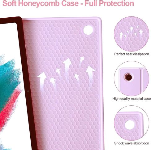 Candy Colors Case for Samsung Galaxy Tab A9 8.7 inch 2023 Model (SM-X110/X115/X117) Folio Tablet Cover with [Detachable Wireless Keyboard] [Multi-Angle Stand] [Magnetic Sleep/Wake] (Ice Blue) in Saudi Arabia