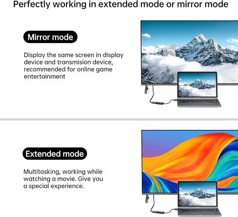 محول MT-VIKI USB 3.0 إلى HDMI، محول USB 3.0 إلى HDMI ذكر إلى أنثى، شاشات متعددة 1080P لنظام التشغيل Mac OS Windows 10/8.1/8/7 in Kuwait