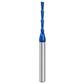 Yakamoz Downcut Spiral Router Bit 1/4 Inch Shank Solid Carbide Down Cut Router Bit CNC Milling Cutter for Wood Mortises Carving Engraving, 1/4" Cutting Diameter, 1-1/8" Cutting Length