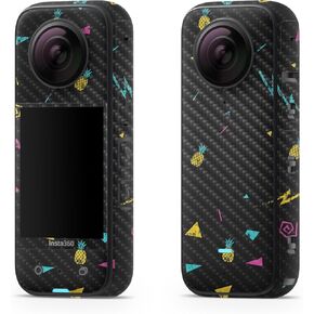 Carbon Fiber Skin Compatible with Insta360 X3 (2022) - Angry Ripple - Premium 3M Vinyl Protective Wrap Decal Cover - Easy to Apply | Crafted in The USA by MightySkins