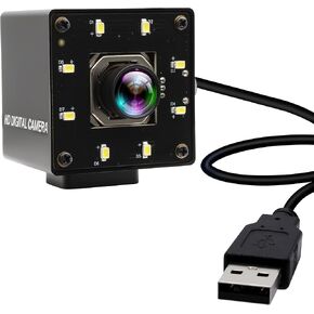 120fps USB Camera 12MP USB Camera 4K Autofocus USB Webcam with 100 Degree Color Night Vision Lens Lightburn Camera UVC Compatible Plug and Play for Windows Linux Mac OS Jetson Nano PC Camera