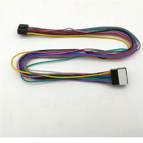 600MM Length 16pin Car Radio Stereo Retrofit Power Wiring Harness Extension Cable for Aftermarket Android Radio Stereo with 16pin Power Socket