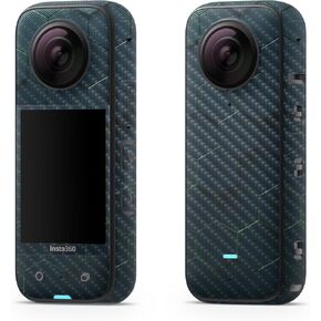 Glossy Glitter Skin Compatible with Insta360 X3 (2022) - Stitch Dragons - Premium 3M Vinyl Protective Wrap Decal Cover - Easy to Apply | Crafted in The USA by MightySkins