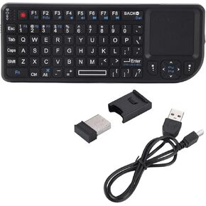 Wireless Touch Keyboard, Portable Mini Thin USB Rechargeable Touchpad Keyboard with Trackpad and Backlit for PS3/4, for Xbox 360
