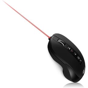 Adesso iMouse P40 Wireless Air Mouse Presenter Clicker with Laser Pointer - USB 2.4 GHz RF Technology, Universal Compatibility