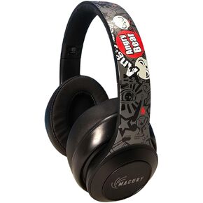 Bluetooth Headphone, Over Ear, Foldable, Adjustable. Glowing Led Light, Noise Cancelling, HiFi Sound Quality (Black)