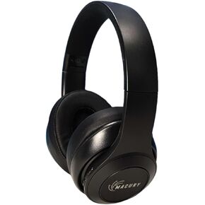 Bluetooth Headphone, Over Ear, Foldable, Adjustable. Glowing Led Light, Noise Cancelling, HiFi Sound Quality (Black)