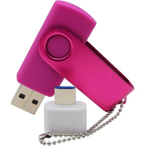 128MB USB Flash Drives Thumb Drive U Disk PenDrive Memory Sticks for Pupil Students Presents Gifts (Pink)