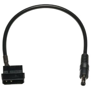 CRJ 4-Pin Molex to 12V DC Plug Power Adapter Cable - 12-inch (30cm) - 18AWG 5.5mm x 2.1mm DC Plug Adapter for Powering Devices from a 4-Pin Peripheral Molex ATX Power Supply