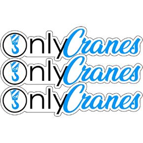 (3PCs) Only Cranes Hard Hat Sticker Decal Tradesman Dad Gift Funny Electrical Hard Hat Stickers for Electrician Men Lineman, Waterproof Vinyl Stickers for Helmet Toolbox Water Bottle Laptop