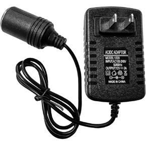 AC to DC Converter, 100-240V to 12V 2A 24W AC/DC Converter, Cigarette Lighter Socket AC/DC Power Supply for Inflator, Car Refrigerator and Other Car Devices, Car Accessories
