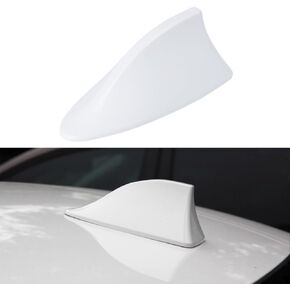 Shark Fin Antenna Cover for Car, Car Radio Antenna Topper, Universal Antenna for Vehicle Decoration (Black)