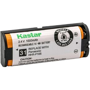 Kastar 1-Pack Battery Replacement for Panasonic KX-TGA242 KXTGA242 KX-TGA243 KXTGA243 KX-TGA246 KXTGA246 KX-TGA570 KXTGA570 KX-TGA570S KXTGA570S KX-TGA571 KXTGA571 Home Handset Cordless Phone