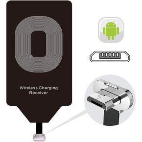 Wireless Charging Adapter Charger Receiver Compatible LG G4 Stylo 2 3 G4 G3 G2 V10 K7 Q6 K20 Samsung Galaxy S4 S3 J7 Pro A12 A11 A10 Note 4 Moto G5 Plus G5S E5 E4 Micro USB Module Card Android Charge