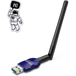 Class 1 Long Range Bluetooth Adapter for PC, QGOO USB Bluetooth Adapter for PC 5.3+EDR, Bluetooth Dongle Bluetooth Receiver Support Windows10/8.1/8/7（blue-216）