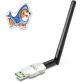 Class 1 Long Range Bluetooth Adapter for PC, QGOO USB Bluetooth Adapter for PC 5.3+EDR, Bluetooth Dongle Bluetooth Receiver Support Windows10/8.1/8/7（white-107）