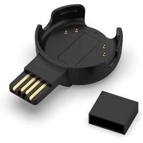 شاحن FitTurn مكون من قطعتين للتحسس القطبي المتنوع / OH1 شاحن لاسلكي USB للساعة المحمولة، شاحن لاسلكي للسفر مع شحن مغناطيسي خفيف الوزن سريع للتحسس القطبي المتنوع وOH1