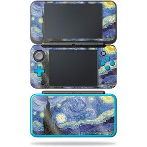 MightySkins Glossy Glitter Skin for Nintendo New 2DS XL - Starry Night | Protective, Durable High-Gloss Glitter Finish | Easy to Apply, Remove, and Change Styles | Made in The USA